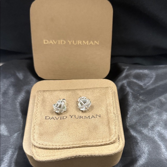 David Yurman Jewelry - David Yurman Silver Twisted Cable Knot Stud Earrings